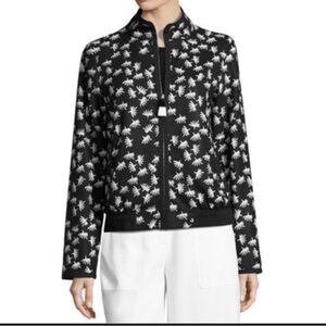 Bryant Palmetto-Print Crepe Bomber Jacket
Lafayette 148 New York Bryant size S